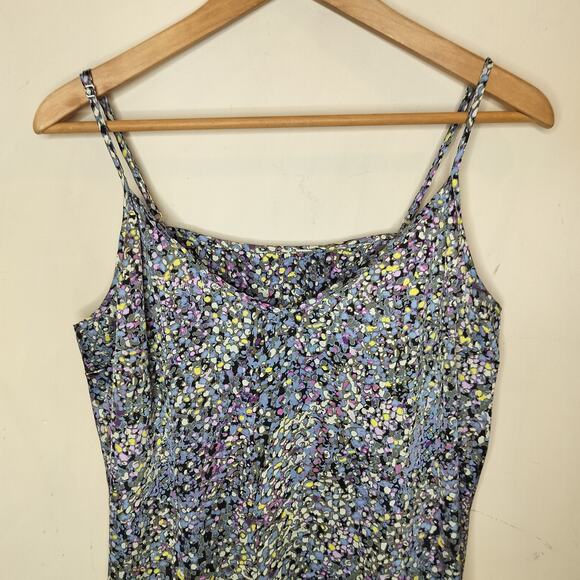 Chico's Silk Blend Tank Spotted Speckled Camisole - Picture 2 of 10